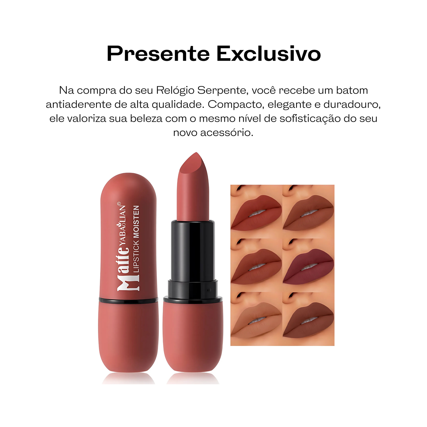 Relógio Serpente Avelle - Estilo e Durabilidade (BATOM PREMIUM INCLUSO)