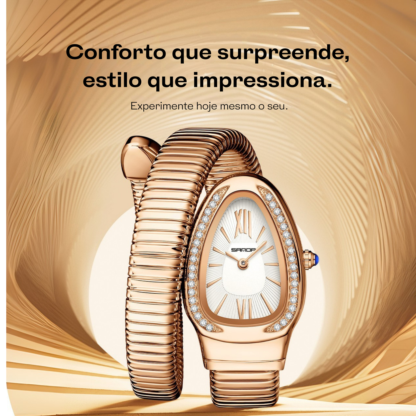 Relógio Serpente Avelle - Estilo e Durabilidade (BATOM PREMIUM INCLUSO)