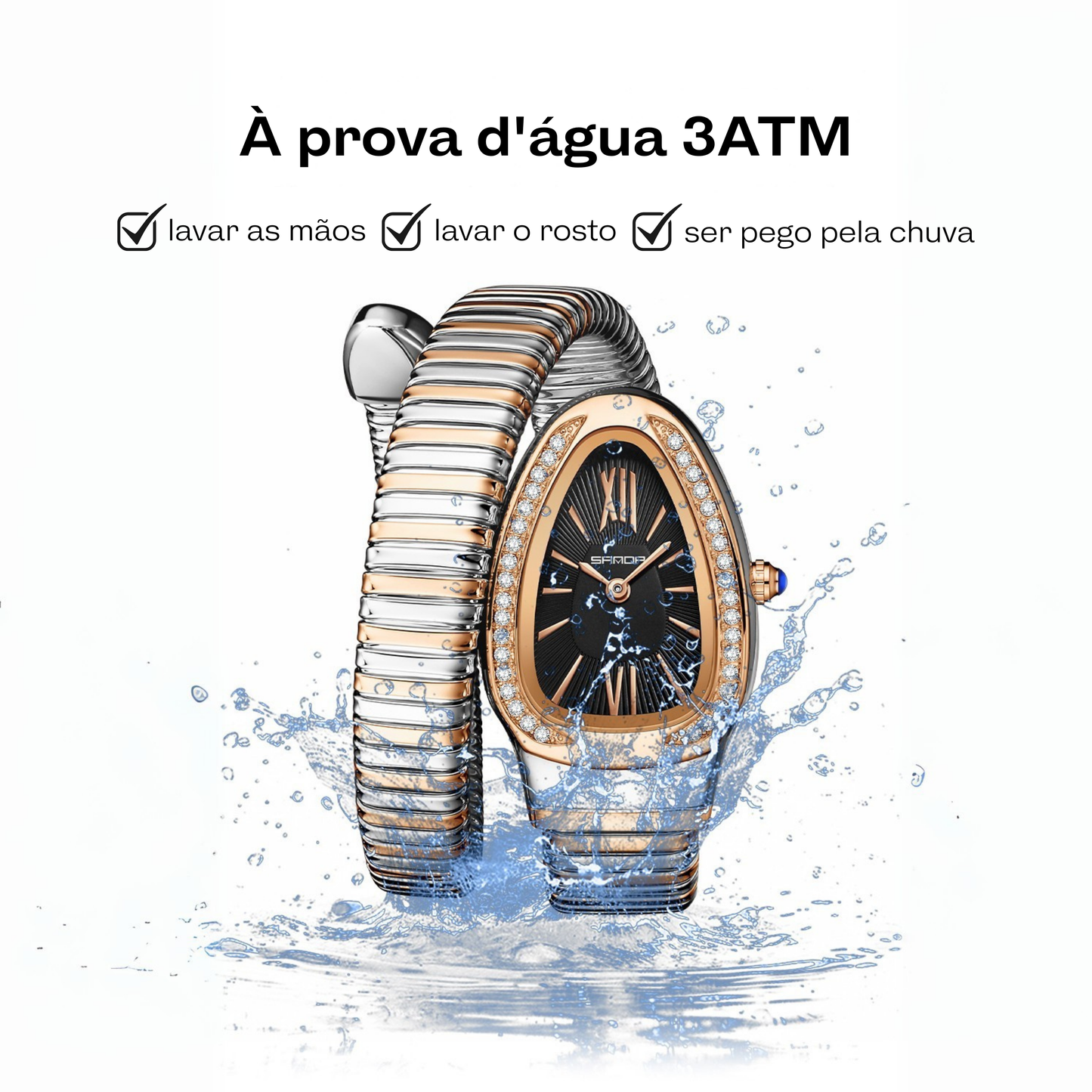 Relógio Serpente Avelle - Estilo e Durabilidade (BATOM PREMIUM INCLUSO)