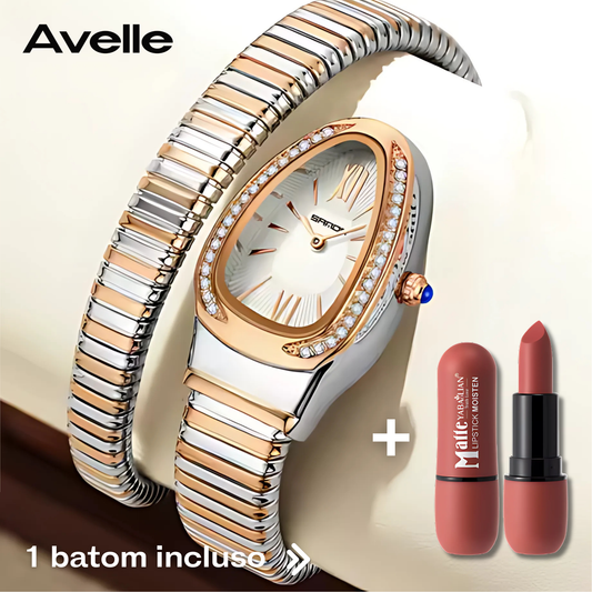 Relógio Serpente Avelle - Estilo e Durabilidade (BATOM PREMIUM INCLUSO)